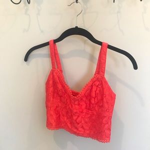 Hollister lace crop top